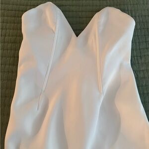 Meshki White Satin Dress